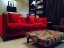 Customer Photos: Haresfield 3 Seater Sofa in Linwood Omega Carnelian and stool in Moon Heritage Aberdeen Sea