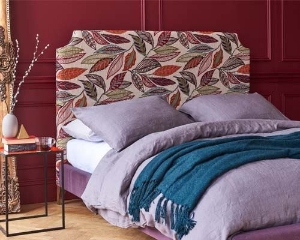 Shoreditch Bed in Mulberry Festival Forest Leaves