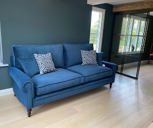 Aldingbourne 3 Seater Sofa in House Clever Velvet Royal
