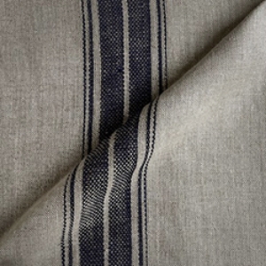 Ganton Woven Linen Stripe: Blue
