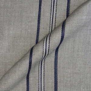 Askrigg Woven Linen Stripe: Blue