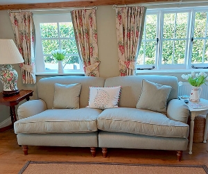 Kentwell 3 Seater 2 Hump Sofa in Warwick Splash Sage