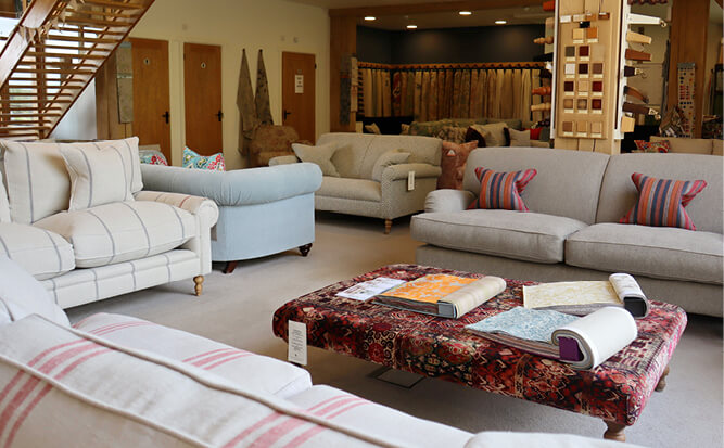 Take a virtual tour of our Bishops Stortford sofa showroom