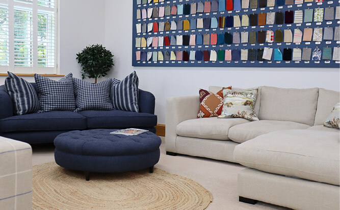 Take a virtual tour of our Harrogate sofa showroom