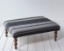 Clearance West Sussex: Porthallow Footstool A in Homewoven Peruvian Collection Fabric 10 Chahuaytire