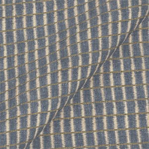 V&A Threads of India on Linen - Ikat Mirage: Venetian Blue
