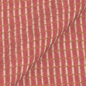 V&A Threads of India on Linen - Ikat Mirage: Cherry