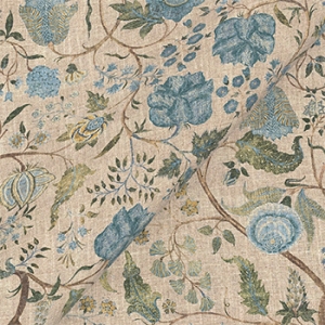 V&A Threads of India on Linen - Tree of Life: Chalk