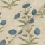 Exclusive Fabric V&A Threads of India on Linen - Regal Poppy: Gentian