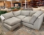 Outlet West Sussex: Wadenhoe Bespoke Corner Unit in Dundee Hopsack Silver